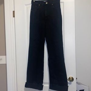 Zara high waisted straight leg jeans. Fits like a 27